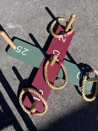 Wooden garden quoits - wooden,