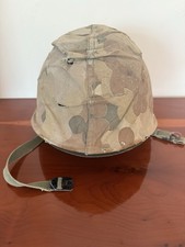 Original US Army WW2 helmet with rear seam, Capac liner with some wear
