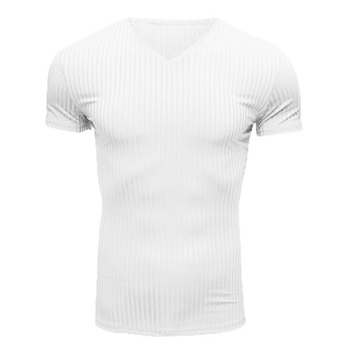 Men neck short sleeve - short, top