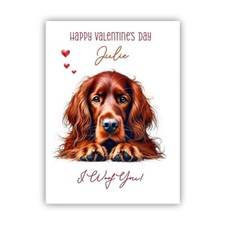 Personalised Irish Red Setter