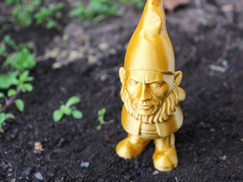 Large garden gnome - large, rock