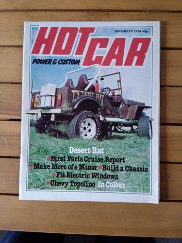 Hot car magazine december 1978 - december,