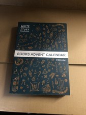 WHITE STUFF SOCKS ADVENT CALENDAR FOR HIM 12 DAYS MENS UK ONE SIZE CHRISTMAS