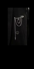unique Detailed lapel Jacket Brooch Punk Gothic Alternative Grunge