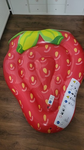 New strawberry pool float - strawberry,