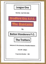 Bradford city bolton - bradford, v