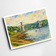 A4 PRINT - Menai Bridge (b) -
