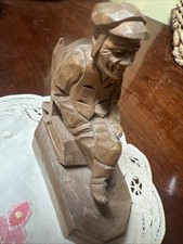 Vintage Hand-carved Old Man in