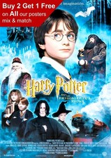 Harry Potter And The Philosophers Stone 2001 Movie Poster A5 A4 A3 A2 A1