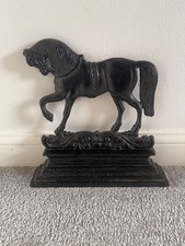 HORSE DOOR STOP CAST IRON