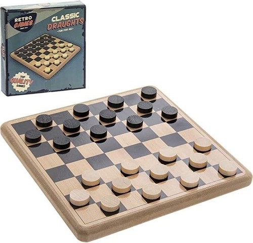 Retro hames wooden draughts - retro,