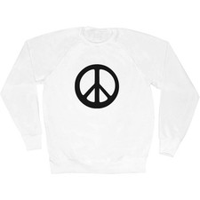'Peace Sign' Adult Sweatshirt / Sweater / Jumper (SW045355)