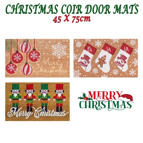 Large xmas doormat 75cm - doormat, x