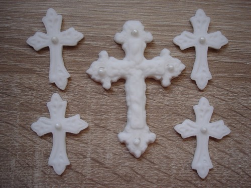 Edible sugar icing christening - edible,