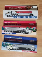 3 Vtg Toy Tanker Trucks Exxon