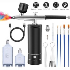 Airbrush Kit,Rechargeable Cordless Air Brush Set,Portable Airbrush for Nails