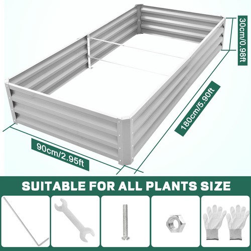 Garden metal raised vegetable - raised,