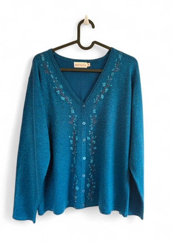 Ladies bonmarche blue - blue, cardigan