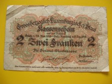 Old Banknote 2 Francs Grand