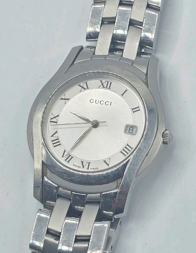Gucci men watch silver dial - gucci, men's