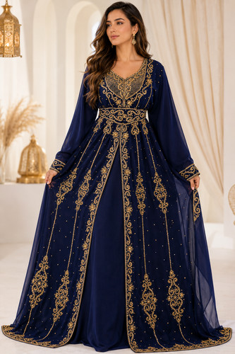 Women embroidered kaftan dress - women,