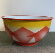 Emo Celje Vintage Enamel Colorful Large Bowl Slovakia  - Vintage dish - 26