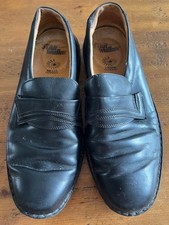 Vintage  Star Walker Helix Mens Black Leather Loafer   Shoes  German Size 7 