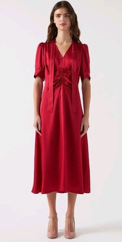 Bnwt bennett red - bennett, satin