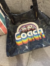 Coach Camo Print Rainbow Horse