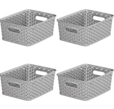 4x Curver Nestable Rattan