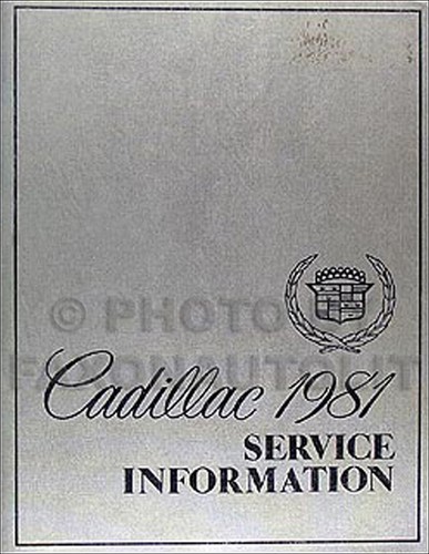 1981 cadillac shop original - cadillac,