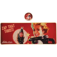 Fallout Nuka-Cola Large Desk Pad & Coaster Set – 800x300mm Non-Slip Licesned Mat