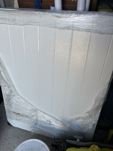 White cream door upvc panel - white,