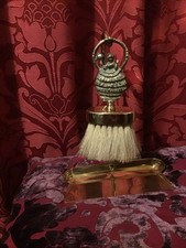 Antique Brass Esmeralda Crinoline Lady Table Crumb Brush & Pan