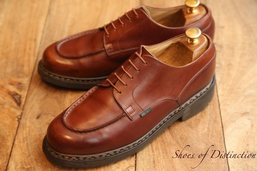 Paraboot brown leather derby - leather,