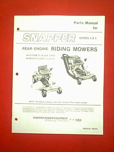 Snapper rear engine - engine, riding