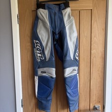 Scott leathers blue white - scott, blue/white