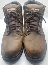 Skechers Sergeants Verdict brown Crazyhorse leather walking boots Size 9