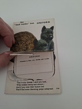 Antique Oxford Postcard Pull