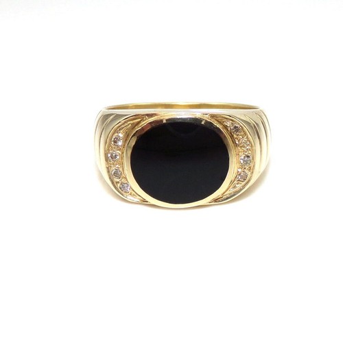 14k yellow gold - ring, size