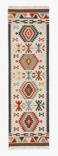John Lewis Manisa Kelim Wool Indoor Runner Rug L240 x W70cm - Multi {Dusty} B+