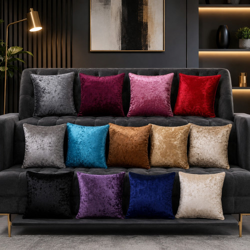 Luxury crushed velvet plain - luxury,