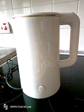Electric White Kettle Working Condition 2.3LStainless Steel 23.5 x 14.5cm VGC