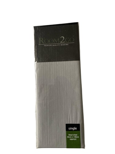 Single grey fitted sheet - single,