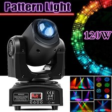 RGBW Moving Head LED Gobo Stage Lights Beam DMX Night Club Disco Party DJ Light