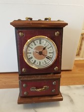 Japanese Landex Royal craft clock & Trinket box H19cm x W11cm Clock and Battery