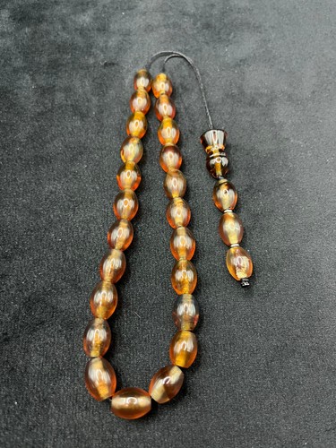 Amber worry beads - worry,