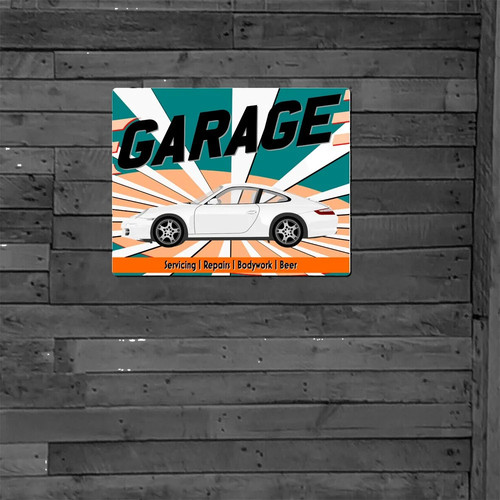 Personalised man cave metal - man,