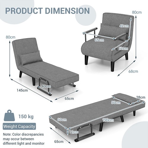 Fabric sofa bed sleeper couch - sofa,