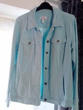 QVC Denim &Co Women's Denim Jacket Size L